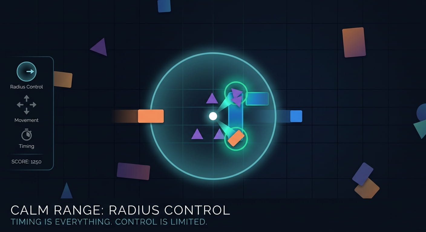 Calm Range: Radius Control — gameplay screenshot